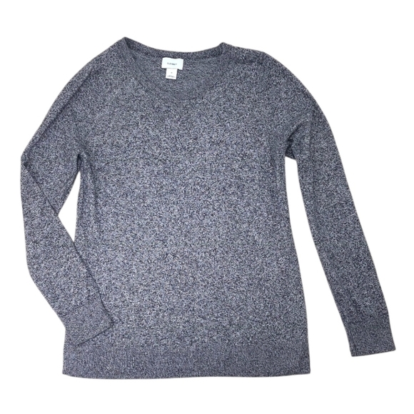 Old Navy Crew Neck Long Sleeve Lightweight Sweater Heather Gray  Size Medium - Picture 7 of 8